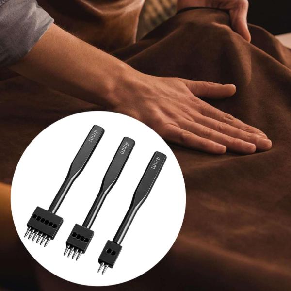 レザーホールパンチキット レザークラフト パンチング器具 家庭用初心者向け 4mm
