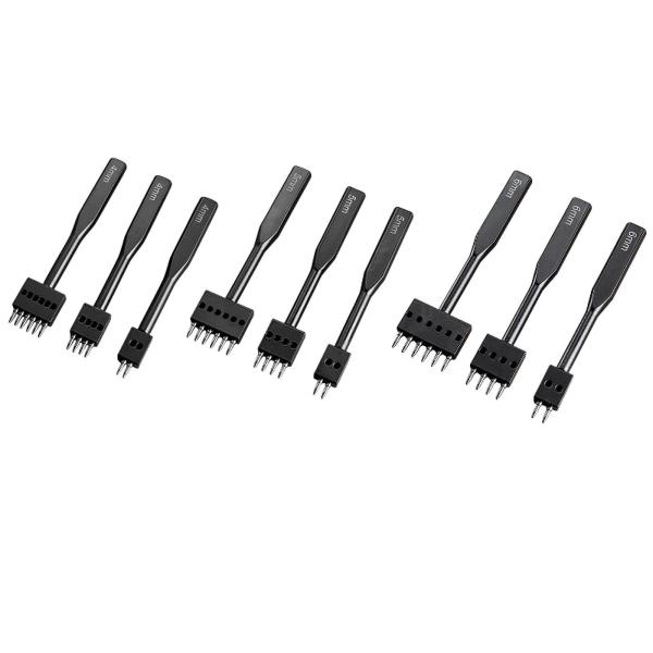 レザーホールパンチキット レザークラフト パンチング器具 家庭用初心者向け 4mm