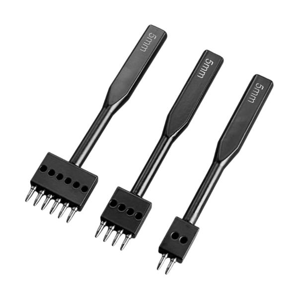 レザーホールパンチキット レザークラフト パンチング器具 家庭用初心者向け 5mm
