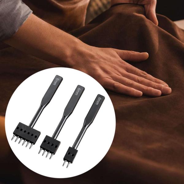 レザーホールパンチキット レザークラフト パンチング器具 家庭用初心者向け 6mm