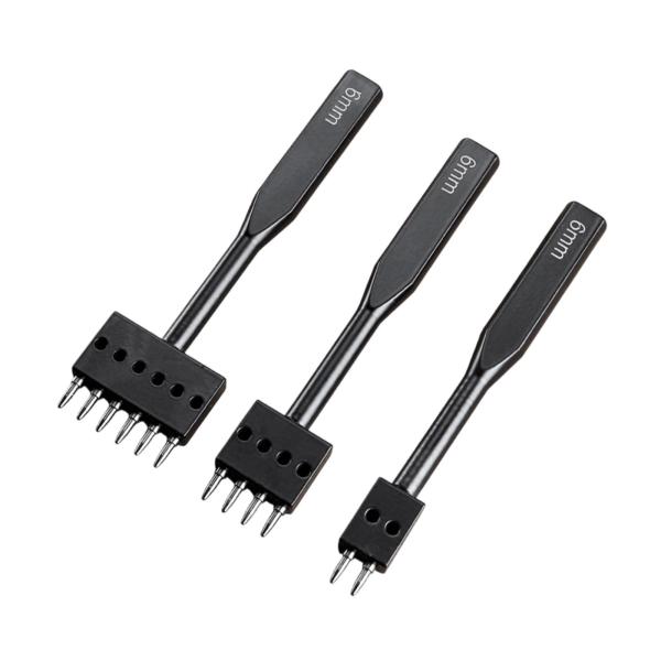 レザーホールパンチキット レザークラフト パンチング器具 家庭用初心者向け 6mm