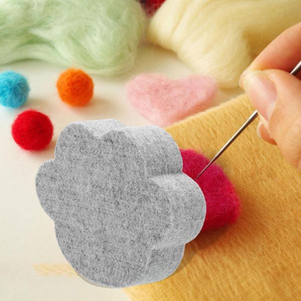 ニードルフェルトパッド足形 DIY 継手精密フェルト用ウェットフェルト 15x12.3x3cm