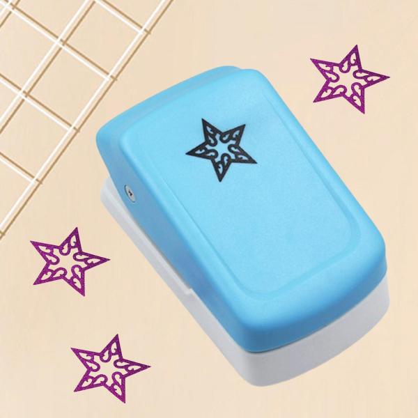 スターパターンエンボスパンチャー DIY 用品中空紙穴カッターポータブル手作りスクラップブッキングマシンオフィス家庭用