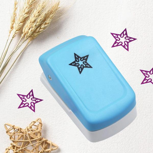 スターパターンエンボスパンチャー DIY 用品中空紙穴カッターポータブル手作りスクラップブッキングマシンオフィス家庭用