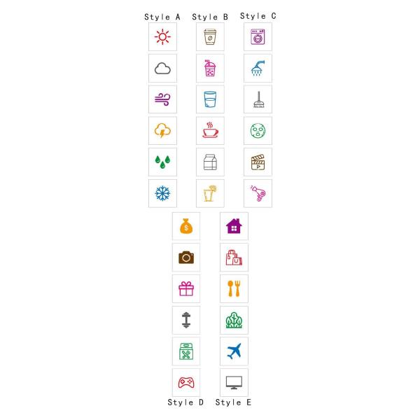 漫画スタンプ多用途 DIY クラフトジャーナリングカード作成日記プランナースタイル A