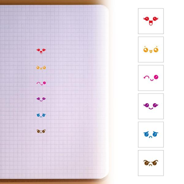 漫画スタンプ DIY アクセサリー装飾ギフト多目的アート工芸品セルフインクスタンプ絵画描画ハッピープランナー