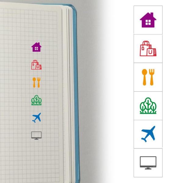 漫画スタンプ多用途 DIY クラフトジャーナリングカード作成日記プランナースタイル E