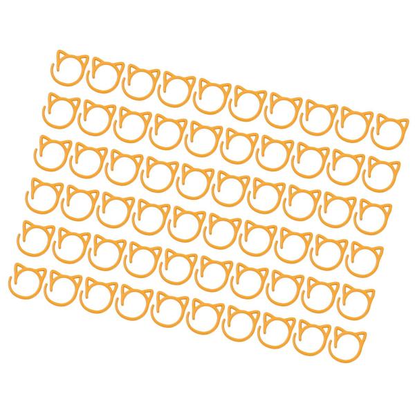 60PCSステッチマーカーDIY猫の耳の縫製マーカー織り織りオレンジ