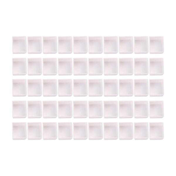50pcs空の水彩塗料パンパレットの絵画のための多機能クラフト