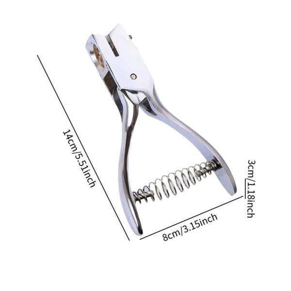 シングルホールプライヤー、カードギフトタグパンチャー、ヘビーデューティーハンドヘルドメタルホールパンチャーオフィス教室カード用紙工芸品