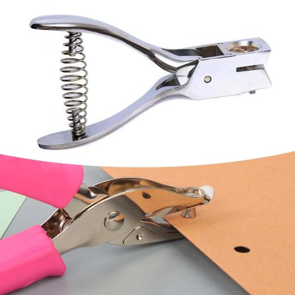 シングルホールプライヤー、カードギフトタグパンチャー、ヘビーデューティーハンドヘルドメタルホールパンチャーオフィス教室カード用紙工芸品