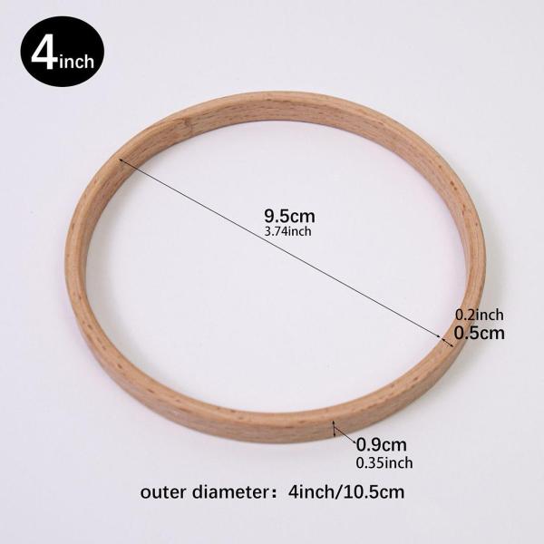 クラフトフープ マクラメフープ 壁掛け用 クラフト用品 4インチ 3個