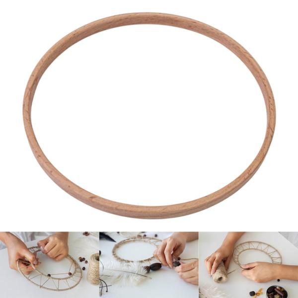 クラフトフープ マクラメフープ 壁掛け用 クラフト用品 6インチ 3個