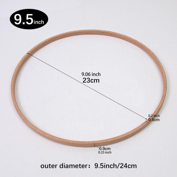 クラフトフープ マクラメフープ 壁掛け用 クラフト用品 95インチ 3個