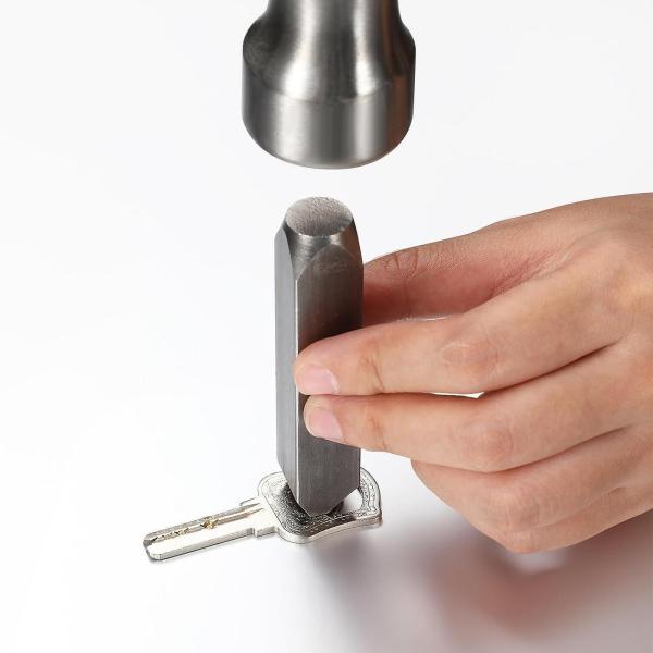 メタルスタンピングスチールスタンプ、頑丈、プロフェッショナル、ポータブル、1/16 スチールパンチツール、キースタンピング用のレターパンチ、、