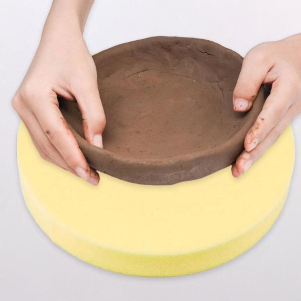 陶器フォームテーブルランナー セラミックボードスポンジ 釉薬加工 プレス加工 クラフト用 30cm