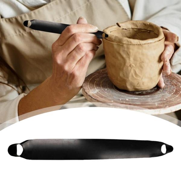 DIY陶芸ツールセット スチール製 多用途 快適なグリップ 頑丈なトリミングツール
