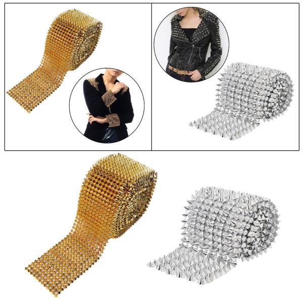 スパイクを縫うDIYプロジェクト 工芸品や衣類用の円錐スパイク シルバー