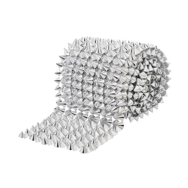 スパイクを縫うDIYプロジェクト 工芸品や衣類用の円錐スパイク シルバー