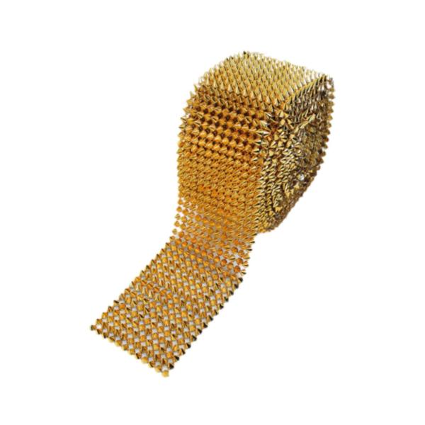 スパイクにステッチを縫い付けるDIYプロジェクト 工芸品や衣類用の円錐スパイク ゴールド