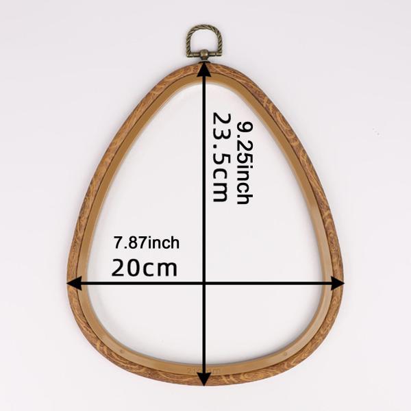 刺繍枠吊り下げ飾り 多用途ディスプレイ オーバルディスプレイフレーム クロスステッチ縫製用刺繍キット