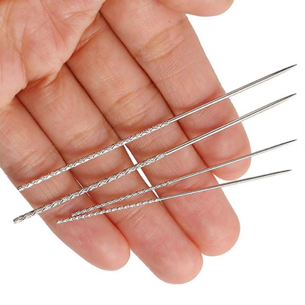 20本入り ほつれ修理針 裁縫用品 ニット・織物 DIY 家庭用 0.8x60mm