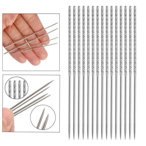 20本入り ほつれ修理針 裁縫用品 ニット・織物 DIY 家庭用 1.2x76mm