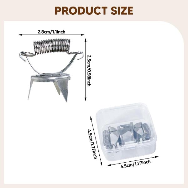 2 個セット 陶器用粘土釉薬クランプ、陶器用釉薬着色クリップ、指先でを塗るクリップ