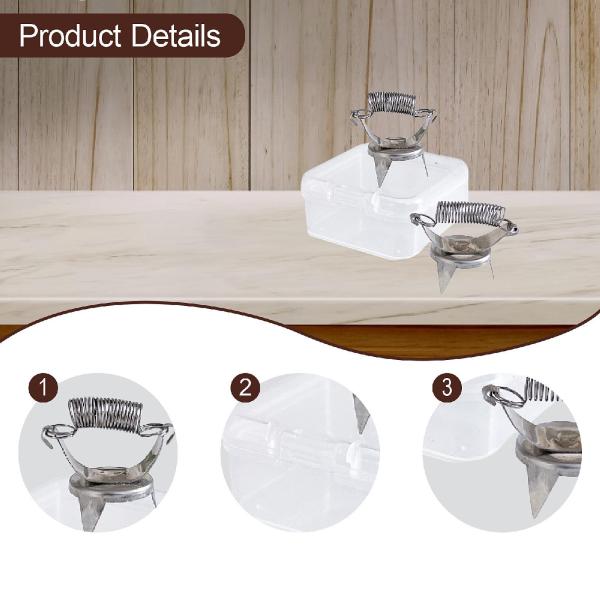 2 個セット 陶器用粘土釉薬クランプ、陶器用釉薬着色クリップ、指先でを塗るクリップ