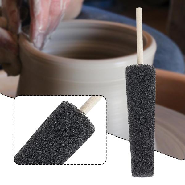 粘土陶器スポンジテクスチャリングと彫刻成形と彫刻セラミックツールブラック