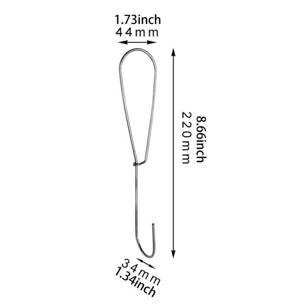 パターンメイキングフック 衣類デザインペーパーフック 220mmx44mm 12個