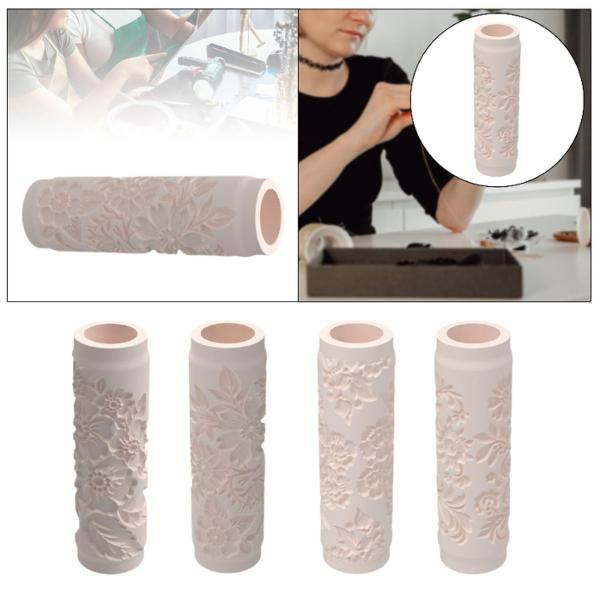 フラワークレイテクスチャローラーハンドメイドDIYイヤリングジュエリー作成ツールスタイルA