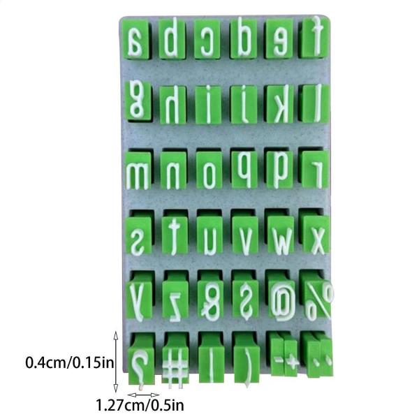 アルファベット粘土スタンプセット DIY ホームセラミック陶芸ツール 再利用可能な文字スタンプ 小文字