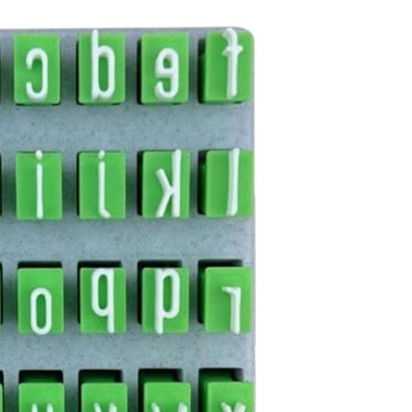 アルファベット粘土スタンプセット DIY ホームセラミック陶芸ツール 再利用可能な文字スタンプ 小文字