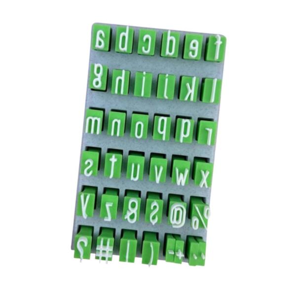 アルファベット粘土スタンプセット DIY ホームセラミック陶芸ツール 再利用可能な文字スタンプ 小文字