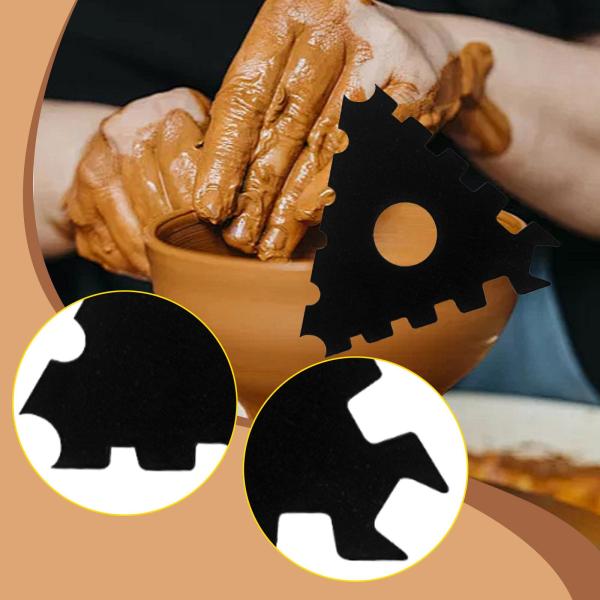 陶器リブ フラットマグ用陶器トリミングツール