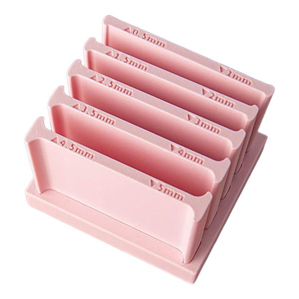 ポリマークレイストリップ押し出しツールプロフェッショナルDIYクラフト両面ピンク