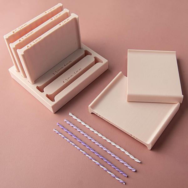 ポリマークレイストリップ押し出しツールプロフェッショナルDIYクラフト両面ベージュ