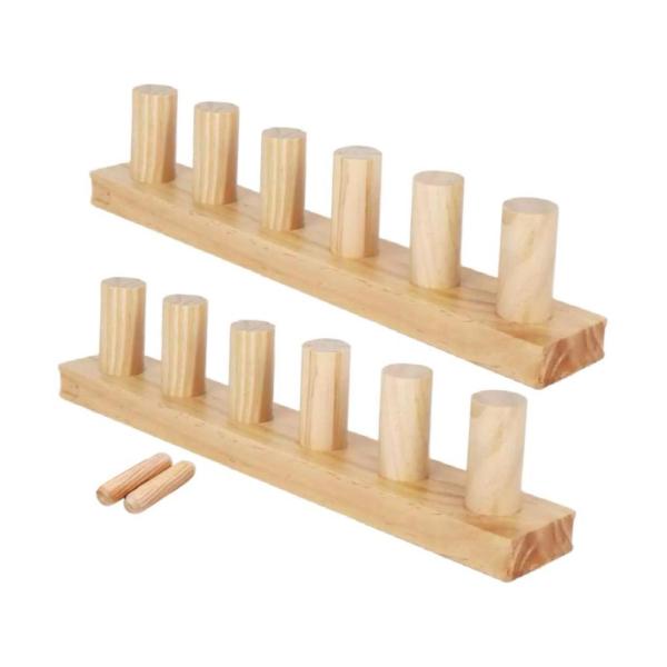 チャンキーブランケット織機 女性用 木製織機フレーム 糸工芸プロジェクト初心者向け 2個