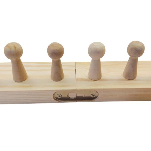 DIYスローブランケット用木製織機フレーム、初心者向けホームデコレーションポータブル頑丈織り機糸クラフト手編み