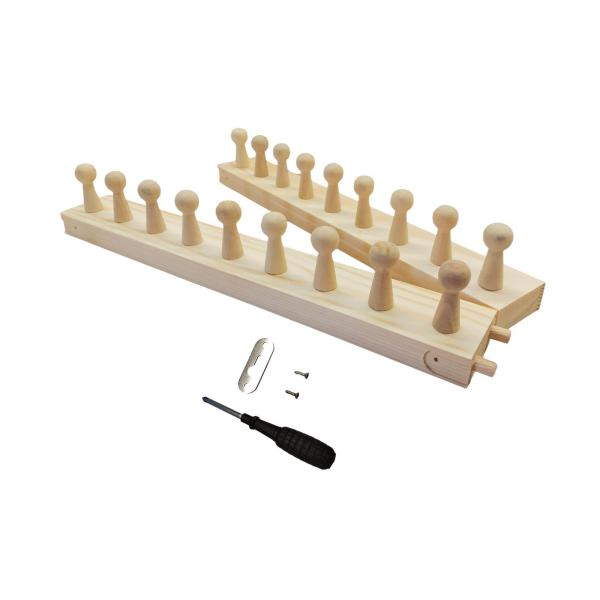 DIYスローブランケット用木製織機フレーム、初心者向けホームデコレーションポータブル頑丈織り機糸クラフト手編み