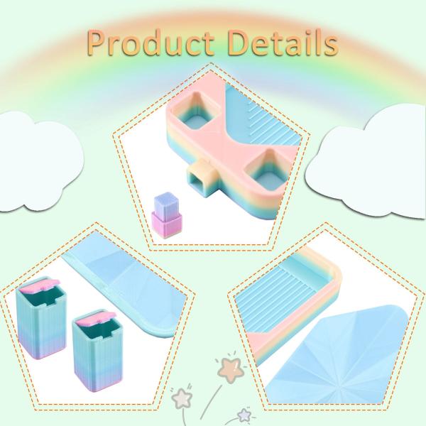 ダイヤモンドペインティングトレイキットオーガナイザーアートメイキングホビーコーナー刺繍カラフル