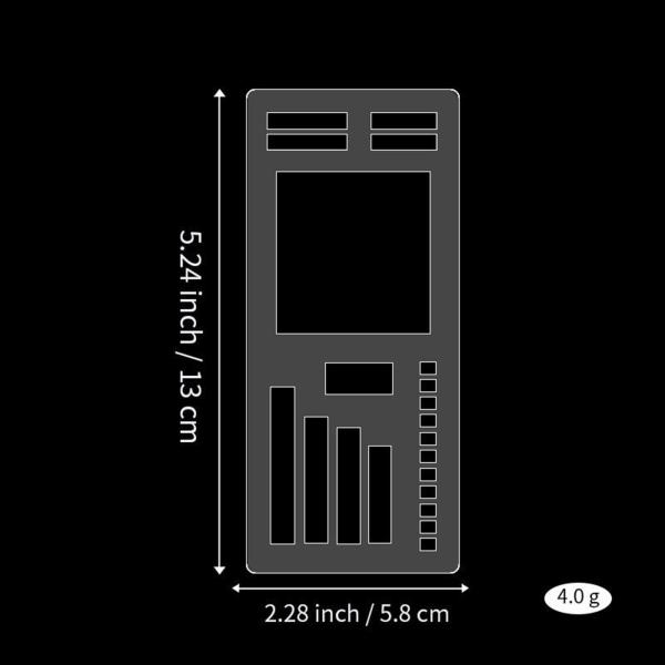 9 個 ジャーナルステンシル DIY 描画テンプレート 目標 多機能 ToDo リスト 再利用可能なプランナー トラッカー テンプレート ホリデーカー