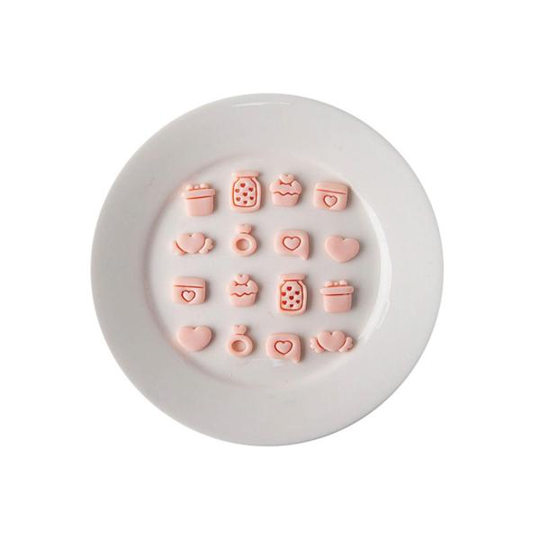 ミニチュアポリマークレイフォーム粘土ツール丈夫な再利用可能なギフトイヤリング作成キットアクセサリークラフトバレンタインデーヘアクリップ