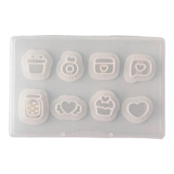 ミニチュアポリマークレイフォーム粘土ツール丈夫な再利用可能なギフトイヤリング作成キットアクセサリークラフトバレンタインデーヘアクリップ