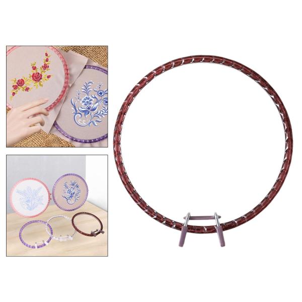 刺繍枠 16cm ラウンドクロスステッチ枠 針仕事 裁縫 アートクラフト コーヒー