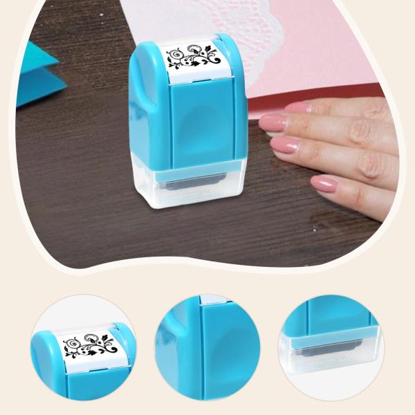 ヴァインローラースタンプ 装飾用 多目的 スクラップブッキング オフィス DIY クラフト用 ブルー
