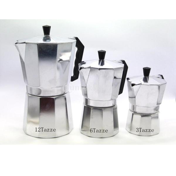 KOZEEY コーヒーモカメーカー モカポット パーコレーター 調理器具 耐熱性 コーヒー 台所 4種類選べる  - 6カップ