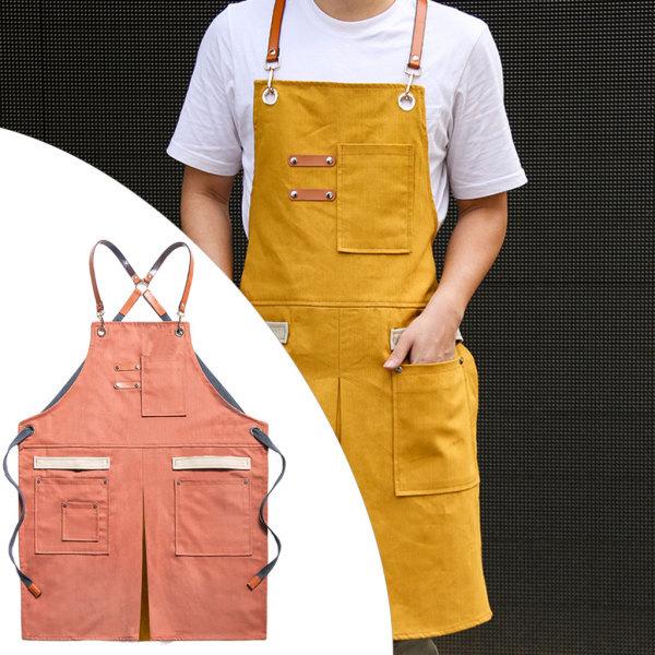 Amazon.co.jp: [JES&MEDIS] エプロン キャンバス 前掛け カフェ