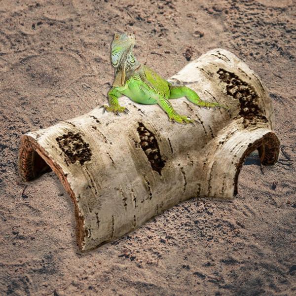 爬虫類の隠れ家の洞窟テラリウムの風景亀の小動物の装飾L